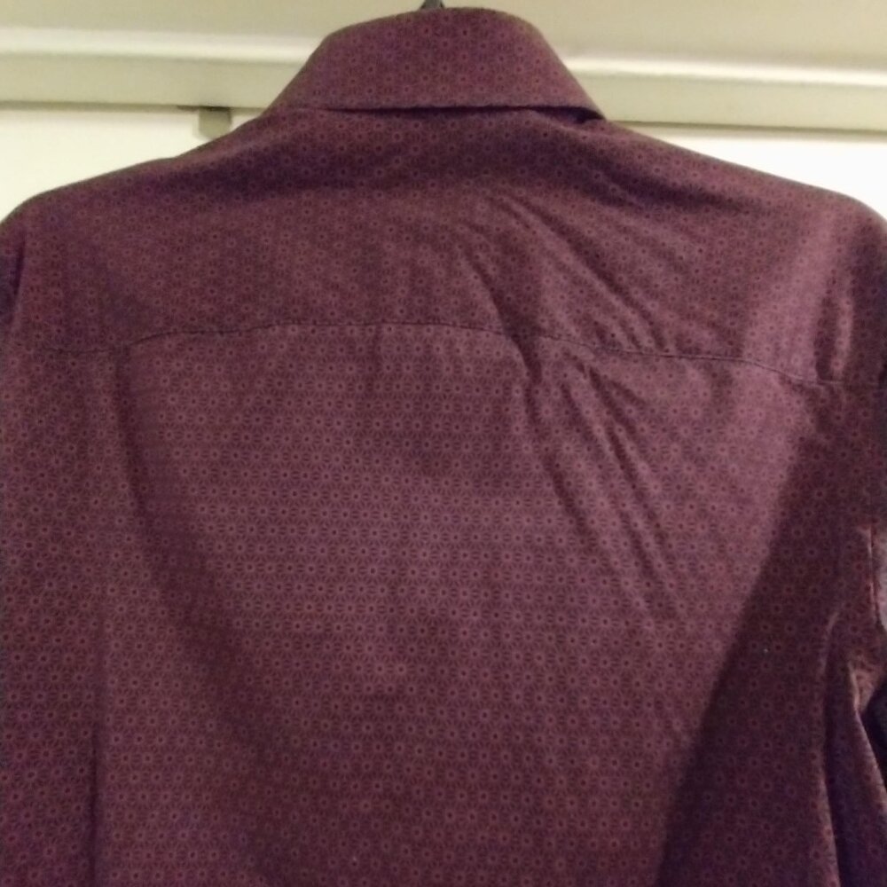 Bugatchi Shirt - Plum Size: S - Picture 9 of 10